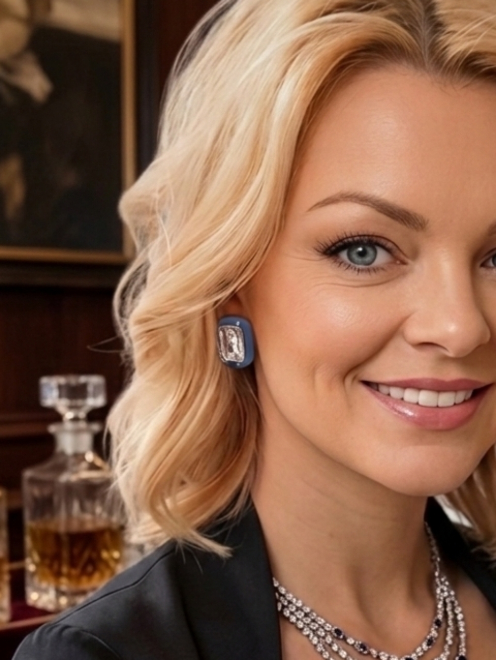 Plunder Blue And Gold Tone